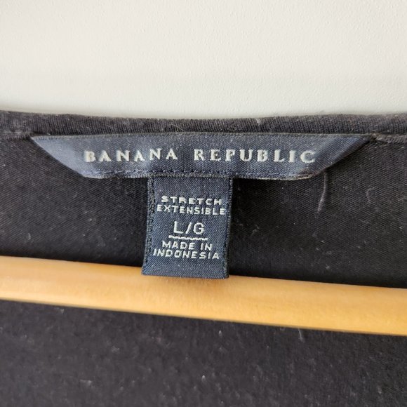 Banana Republic large black stretch dress. - Picture 2 of 3